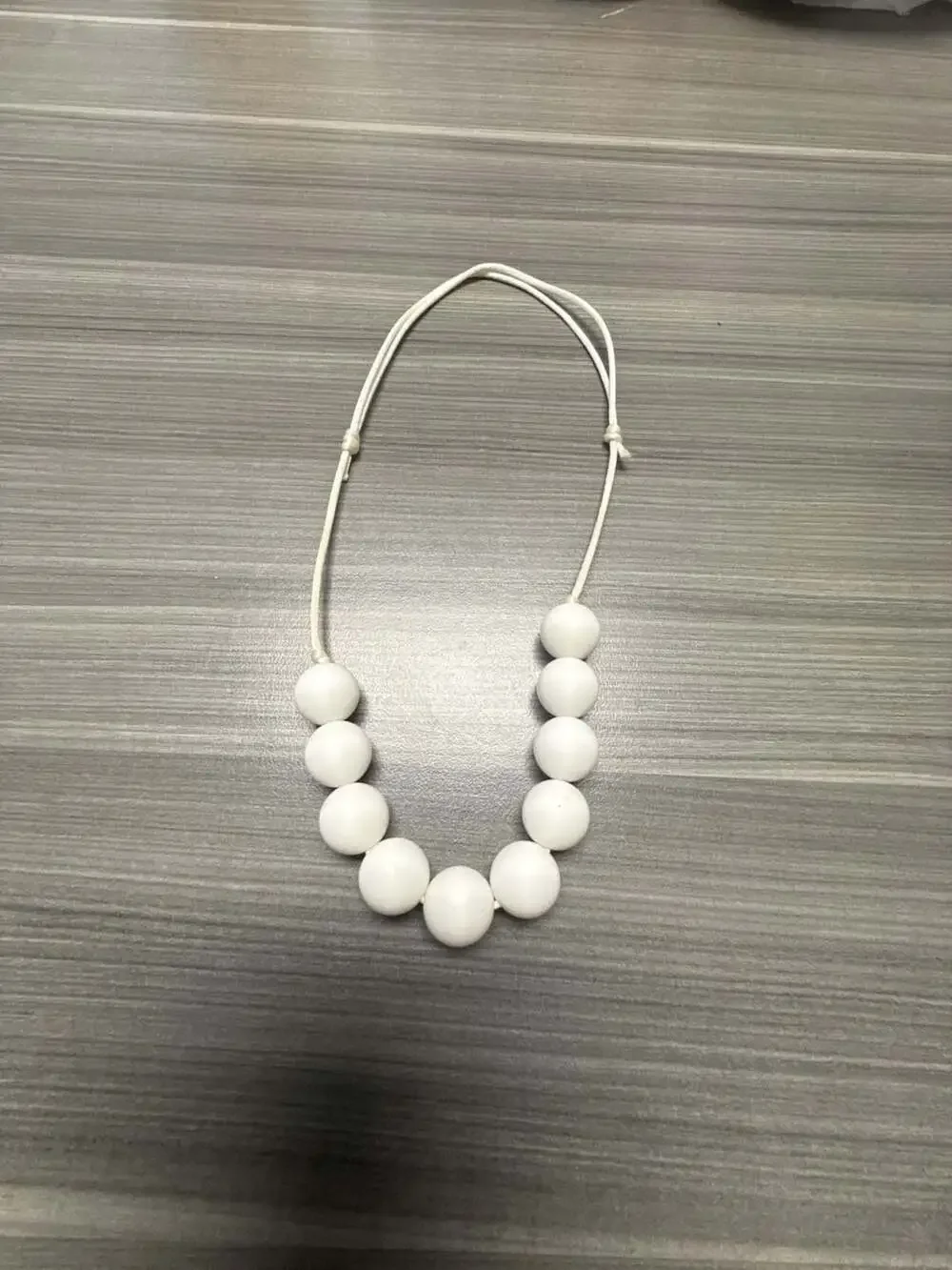 Silicone Teething Statement Necklace with Adjustable Cord